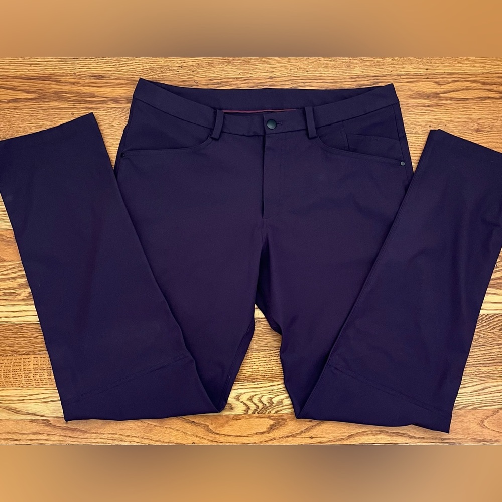 Lululemon ABC Classic Fit Pants- size mens 36- deep purple color